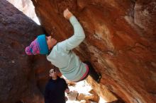 Bouldering in Hueco Tanks on 12/23/2019 with Blue Lizard Climbing and Yoga

Filename: SRM_20191223_1255000.jpg
Aperture: f/5.6
Shutter Speed: 1/250
Body: Canon EOS-1D Mark II
Lens: Canon EF 16-35mm f/2.8 L