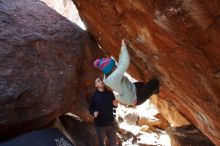 Bouldering in Hueco Tanks on 12/23/2019 with Blue Lizard Climbing and Yoga

Filename: SRM_20191223_1256260.jpg
Aperture: f/5.6
Shutter Speed: 1/250
Body: Canon EOS-1D Mark II
Lens: Canon EF 16-35mm f/2.8 L