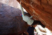 Bouldering in Hueco Tanks on 12/23/2019 with Blue Lizard Climbing and Yoga

Filename: SRM_20191223_1301210.jpg
Aperture: f/5.6
Shutter Speed: 1/250
Body: Canon EOS-1D Mark II
Lens: Canon EF 16-35mm f/2.8 L