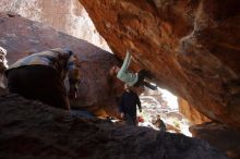 Bouldering in Hueco Tanks on 12/23/2019 with Blue Lizard Climbing and Yoga

Filename: SRM_20191223_1350010.jpg
Aperture: f/6.3
Shutter Speed: 1/250
Body: Canon EOS-1D Mark II
Lens: Canon EF 16-35mm f/2.8 L