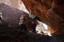 Bouldering in Hueco Tanks on 12/23/2019 with Blue Lizard Climbing and Yoga

Filename: SRM_20191223_1350020.jpg
Aperture: f/7.1
Shutter Speed: 1/250
Body: Canon EOS-1D Mark II
Lens: Canon EF 16-35mm f/2.8 L