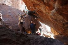 Bouldering in Hueco Tanks on 12/23/2019 with Blue Lizard Climbing and Yoga

Filename: SRM_20191223_1350161.jpg
Aperture: f/5.0
Shutter Speed: 1/250
Body: Canon EOS-1D Mark II
Lens: Canon EF 16-35mm f/2.8 L