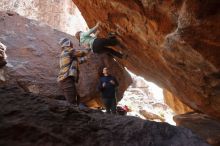 Bouldering in Hueco Tanks on 12/23/2019 with Blue Lizard Climbing and Yoga

Filename: SRM_20191223_1353560.jpg
Aperture: f/5.0
Shutter Speed: 1/250
Body: Canon EOS-1D Mark II
Lens: Canon EF 16-35mm f/2.8 L