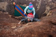 Bouldering in Hueco Tanks on 12/23/2019 with Blue Lizard Climbing and Yoga

Filename: SRM_20191223_1421420.jpg
Aperture: f/6.3
Shutter Speed: 1/250
Body: Canon EOS-1D Mark II
Lens: Canon EF 16-35mm f/2.8 L