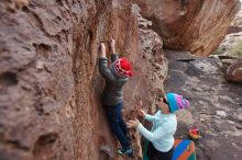 Bouldering in Hueco Tanks on 12/23/2019 with Blue Lizard Climbing and Yoga

Filename: SRM_20191223_1423130.jpg
Aperture: f/5.6
Shutter Speed: 1/250
Body: Canon EOS-1D Mark II
Lens: Canon EF 16-35mm f/2.8 L