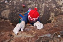 Bouldering in Hueco Tanks on 12/23/2019 with Blue Lizard Climbing and Yoga

Filename: SRM_20191223_1425430.jpg
Aperture: f/7.1
Shutter Speed: 1/250
Body: Canon EOS-1D Mark II
Lens: Canon EF 16-35mm f/2.8 L