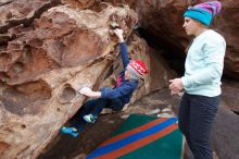 Bouldering in Hueco Tanks on 12/23/2019 with Blue Lizard Climbing and Yoga

Filename: SRM_20191223_1430540.jpg
Aperture: f/5.0
Shutter Speed: 1/250
Body: Canon EOS-1D Mark II
Lens: Canon EF 16-35mm f/2.8 L