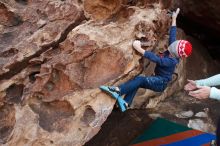 Bouldering in Hueco Tanks on 12/23/2019 with Blue Lizard Climbing and Yoga

Filename: SRM_20191223_1430590.jpg
Aperture: f/5.6
Shutter Speed: 1/250
Body: Canon EOS-1D Mark II
Lens: Canon EF 16-35mm f/2.8 L