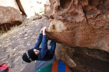 Bouldering in Hueco Tanks on 12/23/2019 with Blue Lizard Climbing and Yoga

Filename: SRM_20191223_1432340.jpg
Aperture: f/5.0
Shutter Speed: 1/250
Body: Canon EOS-1D Mark II
Lens: Canon EF 16-35mm f/2.8 L
