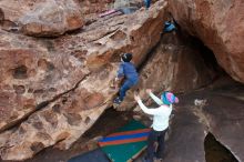 Bouldering in Hueco Tanks on 12/23/2019 with Blue Lizard Climbing and Yoga

Filename: SRM_20191223_1432520.jpg
Aperture: f/5.6
Shutter Speed: 1/250
Body: Canon EOS-1D Mark II
Lens: Canon EF 16-35mm f/2.8 L