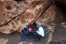 Bouldering in Hueco Tanks on 12/23/2019 with Blue Lizard Climbing and Yoga

Filename: SRM_20191223_1433410.jpg
Aperture: f/5.6
Shutter Speed: 1/250
Body: Canon EOS-1D Mark II
Lens: Canon EF 16-35mm f/2.8 L