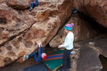 Bouldering in Hueco Tanks on 12/23/2019 with Blue Lizard Climbing and Yoga

Filename: SRM_20191223_1433490.jpg
Aperture: f/5.6
Shutter Speed: 1/250
Body: Canon EOS-1D Mark II
Lens: Canon EF 16-35mm f/2.8 L