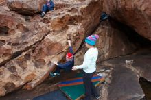 Bouldering in Hueco Tanks on 12/23/2019 with Blue Lizard Climbing and Yoga

Filename: SRM_20191223_1433500.jpg
Aperture: f/5.6
Shutter Speed: 1/250
Body: Canon EOS-1D Mark II
Lens: Canon EF 16-35mm f/2.8 L