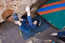 Bouldering in Hueco Tanks on 12/23/2019 with Blue Lizard Climbing and Yoga

Filename: SRM_20191223_1436490.jpg
Aperture: f/4.5
Shutter Speed: 1/250
Body: Canon EOS-1D Mark II
Lens: Canon EF 16-35mm f/2.8 L