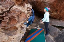 Bouldering in Hueco Tanks on 12/23/2019 with Blue Lizard Climbing and Yoga

Filename: SRM_20191223_1437090.jpg
Aperture: f/5.0
Shutter Speed: 1/250
Body: Canon EOS-1D Mark II
Lens: Canon EF 16-35mm f/2.8 L