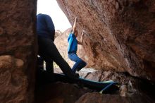 Bouldering in Hueco Tanks on 12/23/2019 with Blue Lizard Climbing and Yoga

Filename: SRM_20191223_1438210.jpg
Aperture: f/4.5
Shutter Speed: 1/250
Body: Canon EOS-1D Mark II
Lens: Canon EF 16-35mm f/2.8 L