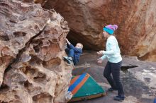 Bouldering in Hueco Tanks on 12/23/2019 with Blue Lizard Climbing and Yoga

Filename: SRM_20191223_1439150.jpg
Aperture: f/5.0
Shutter Speed: 1/250
Body: Canon EOS-1D Mark II
Lens: Canon EF 16-35mm f/2.8 L