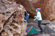 Bouldering in Hueco Tanks on 12/23/2019 with Blue Lizard Climbing and Yoga

Filename: SRM_20191223_1439160.jpg
Aperture: f/5.0
Shutter Speed: 1/250
Body: Canon EOS-1D Mark II
Lens: Canon EF 16-35mm f/2.8 L