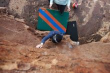 Bouldering in Hueco Tanks on 12/23/2019 with Blue Lizard Climbing and Yoga

Filename: SRM_20191223_1444020.jpg
Aperture: f/5.6
Shutter Speed: 1/250
Body: Canon EOS-1D Mark II
Lens: Canon EF 16-35mm f/2.8 L