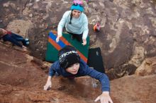 Bouldering in Hueco Tanks on 12/23/2019 with Blue Lizard Climbing and Yoga

Filename: SRM_20191223_1444090.jpg
Aperture: f/5.6
Shutter Speed: 1/250
Body: Canon EOS-1D Mark II
Lens: Canon EF 16-35mm f/2.8 L