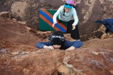 Bouldering in Hueco Tanks on 12/23/2019 with Blue Lizard Climbing and Yoga

Filename: SRM_20191223_1445390.jpg
Aperture: f/6.3
Shutter Speed: 1/250
Body: Canon EOS-1D Mark II
Lens: Canon EF 16-35mm f/2.8 L