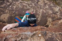 Bouldering in Hueco Tanks on 12/23/2019 with Blue Lizard Climbing and Yoga

Filename: SRM_20191223_1448270.jpg
Aperture: f/8.0
Shutter Speed: 1/250
Body: Canon EOS-1D Mark II
Lens: Canon EF 16-35mm f/2.8 L