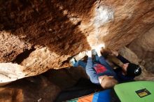 Bouldering in Hueco Tanks on 12/23/2019 with Blue Lizard Climbing and Yoga

Filename: SRM_20191223_1520550.jpg
Aperture: f/4.0
Shutter Speed: 1/250
Body: Canon EOS-1D Mark II
Lens: Canon EF 16-35mm f/2.8 L