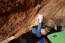 Bouldering in Hueco Tanks on 12/23/2019 with Blue Lizard Climbing and Yoga

Filename: SRM_20191223_1524490.jpg
Aperture: f/4.0
Shutter Speed: 1/250
Body: Canon EOS-1D Mark II
Lens: Canon EF 16-35mm f/2.8 L