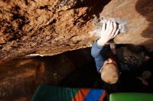 Bouldering in Hueco Tanks on 12/23/2019 with Blue Lizard Climbing and Yoga

Filename: SRM_20191223_1529042.jpg
Aperture: f/7.1
Shutter Speed: 1/250
Body: Canon EOS-1D Mark II
Lens: Canon EF 16-35mm f/2.8 L