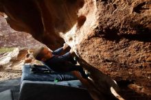 Bouldering in Hueco Tanks on 12/23/2019 with Blue Lizard Climbing and Yoga

Filename: SRM_20191223_1534240.jpg
Aperture: f/8.0
Shutter Speed: 1/250
Body: Canon EOS-1D Mark II
Lens: Canon EF 16-35mm f/2.8 L