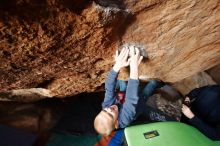 Bouldering in Hueco Tanks on 12/23/2019 with Blue Lizard Climbing and Yoga

Filename: SRM_20191223_1547110.jpg
Aperture: f/4.5
Shutter Speed: 1/250
Body: Canon EOS-1D Mark II
Lens: Canon EF 16-35mm f/2.8 L