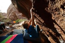 Bouldering in Hueco Tanks on 12/23/2019 with Blue Lizard Climbing and Yoga

Filename: SRM_20191223_1550130.jpg
Aperture: f/6.3
Shutter Speed: 1/250
Body: Canon EOS-1D Mark II
Lens: Canon EF 16-35mm f/2.8 L