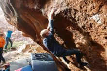 Bouldering in Hueco Tanks on 12/23/2019 with Blue Lizard Climbing and Yoga

Filename: SRM_20191223_1552291.jpg
Aperture: f/4.0
Shutter Speed: 1/250
Body: Canon EOS-1D Mark II
Lens: Canon EF 16-35mm f/2.8 L