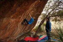Bouldering in Hueco Tanks on 12/23/2019 with Blue Lizard Climbing and Yoga

Filename: SRM_20191223_1756280.jpg
Aperture: f/3.5
Shutter Speed: 1/200
Body: Canon EOS-1D Mark II
Lens: Canon EF 16-35mm f/2.8 L