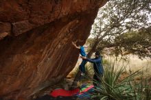 Bouldering in Hueco Tanks on 12/23/2019 with Blue Lizard Climbing and Yoga

Filename: SRM_20191223_1756400.jpg
Aperture: f/4.5
Shutter Speed: 1/200
Body: Canon EOS-1D Mark II
Lens: Canon EF 16-35mm f/2.8 L