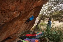 Bouldering in Hueco Tanks on 12/23/2019 with Blue Lizard Climbing and Yoga

Filename: SRM_20191223_1757040.jpg
Aperture: f/3.5
Shutter Speed: 1/200
Body: Canon EOS-1D Mark II
Lens: Canon EF 16-35mm f/2.8 L