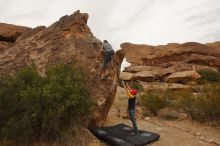 Bouldering in Hueco Tanks on 12/24/2019 with Blue Lizard Climbing and Yoga

Filename: SRM_20191224_1110220.jpg
Aperture: f/6.3
Shutter Speed: 1/500
Body: Canon EOS-1D Mark II
Lens: Canon EF 16-35mm f/2.8 L