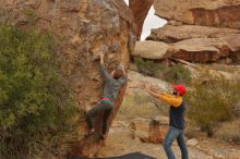 Bouldering in Hueco Tanks on 12/24/2019 with Blue Lizard Climbing and Yoga

Filename: SRM_20191224_1112330.jpg
Aperture: f/7.1
Shutter Speed: 1/320
Body: Canon EOS-1D Mark II
Lens: Canon EF 16-35mm f/2.8 L