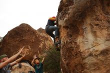 Bouldering in Hueco Tanks on 12/24/2019 with Blue Lizard Climbing and Yoga

Filename: SRM_20191224_1116460.jpg
Aperture: f/6.3
Shutter Speed: 1/320
Body: Canon EOS-1D Mark II
Lens: Canon EF 16-35mm f/2.8 L