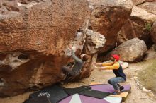 Bouldering in Hueco Tanks on 12/24/2019 with Blue Lizard Climbing and Yoga

Filename: SRM_20191224_1118550.jpg
Aperture: f/4.0
Shutter Speed: 1/320
Body: Canon EOS-1D Mark II
Lens: Canon EF 16-35mm f/2.8 L