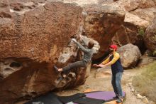 Bouldering in Hueco Tanks on 12/24/2019 with Blue Lizard Climbing and Yoga

Filename: SRM_20191224_1119050.jpg
Aperture: f/4.0
Shutter Speed: 1/320
Body: Canon EOS-1D Mark II
Lens: Canon EF 16-35mm f/2.8 L