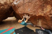Bouldering in Hueco Tanks on 12/24/2019 with Blue Lizard Climbing and Yoga

Filename: SRM_20191224_1127070.jpg
Aperture: f/3.5
Shutter Speed: 1/250
Body: Canon EOS-1D Mark II
Lens: Canon EF 16-35mm f/2.8 L