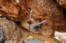 Bouldering in Hueco Tanks on 12/24/2019 with Blue Lizard Climbing and Yoga

Filename: SRM_20191224_1132270.jpg
Aperture: f/3.5
Shutter Speed: 1/250
Body: Canon EOS-1D Mark II
Lens: Canon EF 16-35mm f/2.8 L