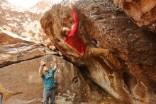 Bouldering in Hueco Tanks on 12/24/2019 with Blue Lizard Climbing and Yoga

Filename: SRM_20191224_1135380.jpg
Aperture: f/4.0
Shutter Speed: 1/250
Body: Canon EOS-1D Mark II
Lens: Canon EF 16-35mm f/2.8 L