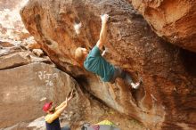 Bouldering in Hueco Tanks on 12/24/2019 with Blue Lizard Climbing and Yoga

Filename: SRM_20191224_1137280.jpg
Aperture: f/4.0
Shutter Speed: 1/250
Body: Canon EOS-1D Mark II
Lens: Canon EF 16-35mm f/2.8 L