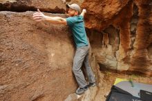 Bouldering in Hueco Tanks on 12/24/2019 with Blue Lizard Climbing and Yoga

Filename: SRM_20191224_1142580.jpg
Aperture: f/5.6
Shutter Speed: 1/250
Body: Canon EOS-1D Mark II
Lens: Canon EF 16-35mm f/2.8 L