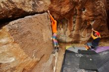 Bouldering in Hueco Tanks on 12/24/2019 with Blue Lizard Climbing and Yoga

Filename: SRM_20191224_1146060.jpg
Aperture: f/5.6
Shutter Speed: 1/250
Body: Canon EOS-1D Mark II
Lens: Canon EF 16-35mm f/2.8 L