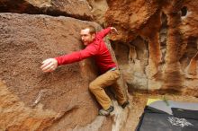 Bouldering in Hueco Tanks on 12/24/2019 with Blue Lizard Climbing and Yoga

Filename: SRM_20191224_1149230.jpg
Aperture: f/5.0
Shutter Speed: 1/250
Body: Canon EOS-1D Mark II
Lens: Canon EF 16-35mm f/2.8 L