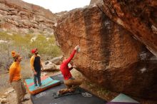 Bouldering in Hueco Tanks on 12/24/2019 with Blue Lizard Climbing and Yoga

Filename: SRM_20191224_1159360.jpg
Aperture: f/7.1
Shutter Speed: 1/250
Body: Canon EOS-1D Mark II
Lens: Canon EF 16-35mm f/2.8 L