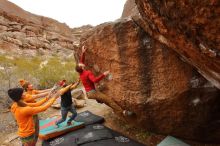 Bouldering in Hueco Tanks on 12/24/2019 with Blue Lizard Climbing and Yoga

Filename: SRM_20191224_1159510.jpg
Aperture: f/7.1
Shutter Speed: 1/250
Body: Canon EOS-1D Mark II
Lens: Canon EF 16-35mm f/2.8 L